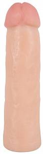 Удлиняющая насадка на пенис Big Penis White Sleeve, телесная