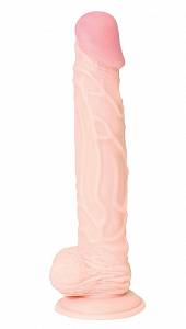 Фаллоимитатор Hardtex Mighty Pounder 24,1 см, телесный