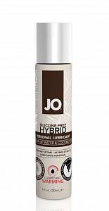 Лубрикант JO Silicone Free Hybrid Warming - согревающий эффект, 30 мл