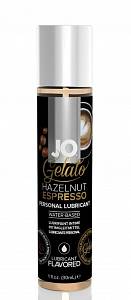 Съедобный лубрикант JO Gelato Hazelnut Espresso - ореховый эспрессо, 30 мл