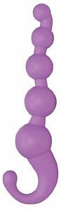 Анальная цепочка Smile Bowler, фиолетовая