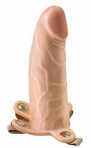 Полый фаллопротез Egzo Evolution 15 см, телесный
