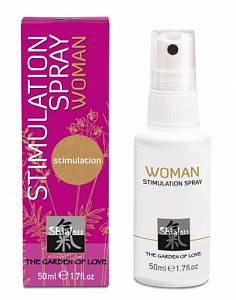 Возбуждающий стимулирующий спрей для женщин Shiatsu Geisha‘s Dream Stimulating Spray, 50 мл