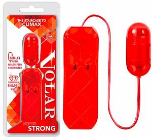 Виброяйцо Volar Super Strong, красное