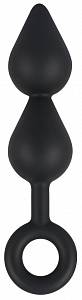 Анальная пробка с кольцом Black Velvets Plug
