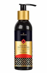 Лубрикант Sensuva Natural Water-Based Strawberry - клубника, 125 мл