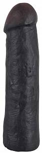 Удлиняющая насадка на пенис Big Penis Black  Sleeve, черная