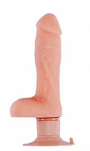 Вибратор реалистик Dream Toys RealStuff - 17,8 см, телесный