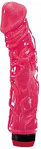 Гелевый вибратор Big Jelly, малиновый