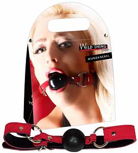 Кляп Wild Thing By Zado Leather Gag, красный