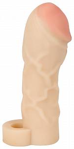 Удлиняющая насадка на пенис Extension, телесная