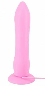 Вибратор на присоске Rose Vibe Silicone, розовый