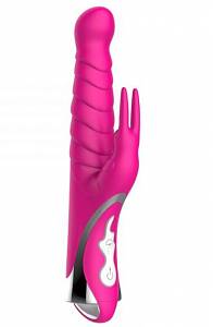 Вибратор Melody Woo Ripple Rabbit, розовый