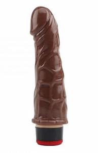 Вибратор Real Touch XXX - 17,8 см, коричневый