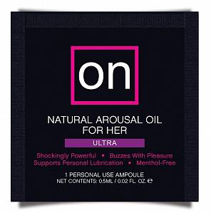 Пробник возбуждающего масла для клитора Sensuva On Arousal Oil Ultra, 0,5 мл