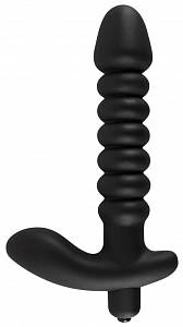 Анальный вибратор Black Velvets Vibrating Medium, черный