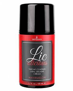 Съедобный крем для минета Sensuva Lic-o-licious Watermelon - арбуз, 50 мл