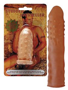 Насадка на член Studded Long Feller, телесная