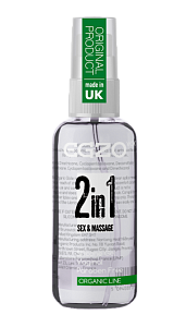Силиконовый органический лубрикант Egzo 2 in 1 Sex & Massage, 50 мл