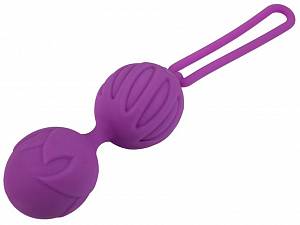 Вагинальные шарики Geisha Lastic Balls Violet - L, фиолетовые