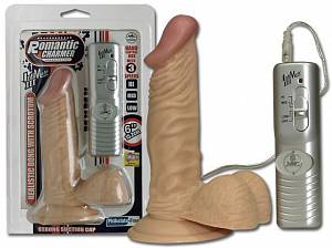 Реалистичный вибратор на присоске Romantic Charmer, телесный