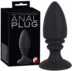 Анальная пробка Anal Plug Soft Touch Silicone, черная