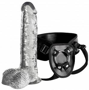 Прозрачный страпон Invisible Hunter Strap-On