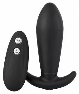 Анальная пробка с вибрацией Vibro Plug Remote Controlled, черная
