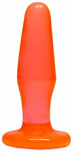 Анальная пробка Jelly Fun Plug, оранжевая