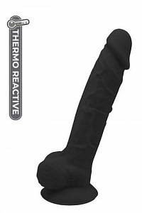 Фаллоимитатор Real Love Premium Siicone Dildo - 17,7 см, черный