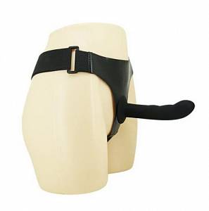 Страпон Ultra Passionate Harness 16,8 см, черный