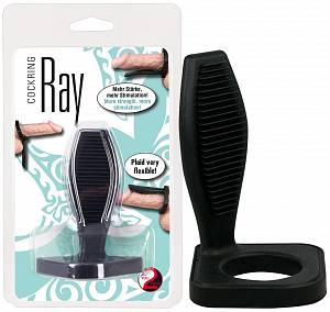 Эрекционное кольцо Ray Cockring, черное