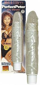 Вибратор Perfect Peter Jelly vibrator, белый