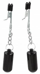 Зажимы для сосков Sextreme с грузиками - 100 г