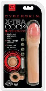 Насадка на пенис с вибрацией X-Tra Cock