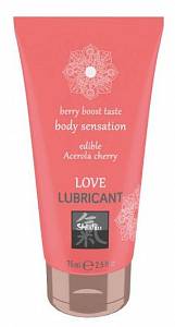 Оральный лубрикант Shiatsu Love Lubricant Edible Acerola Cherry - барбадосская вишня, 75 мл
