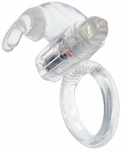 Эрекционное кольцо с вибрацией Wild Dream Summer, прозрачное