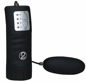 Виброяйцо Velvet Black Pill, черное