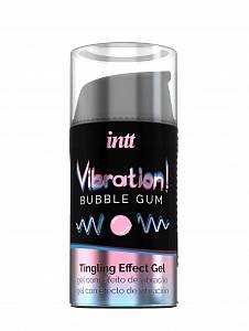 Жидкий вибратор Intt Vibration Bubble Gum - жевательная резинка, 15 мл