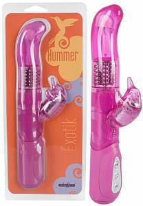 Rabbit вибратор Exotik Hummer, розовый