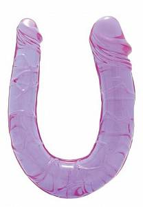 Двойной фаллоимитатор Dream Toys Double Head Dong, фиолетовый