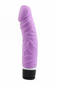 Реалистичный вибратор M-Mello Thick Realistic Dildo - 20 см, фиолетовый