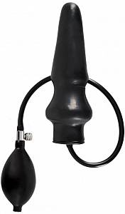 Анальный надувной расширитель LateX Plug, черный