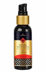 Лубрикант Sensuva Natural Water-Based Strawberry - клубника, 57 мл