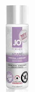 Согревающий женский лубрикант JO For Her Agape Warming, 60 мл