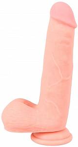 Силиконовый фаллоимитатор Medical Silicone Dildo 20 см, телесный