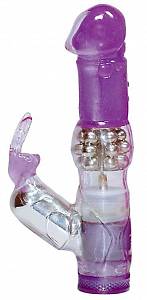 Вибратор кролик c ротацией Bunny, фиолетовый