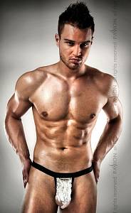 Мужские трусы-стринги Passion 015 Thong L/XL, серебристые