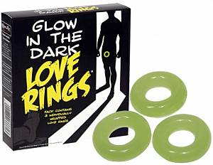 Набор эрекционных колец Love Ring Glow In The Dark
