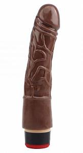 Вибратор Real Touch XXX - 19 см, коричневый